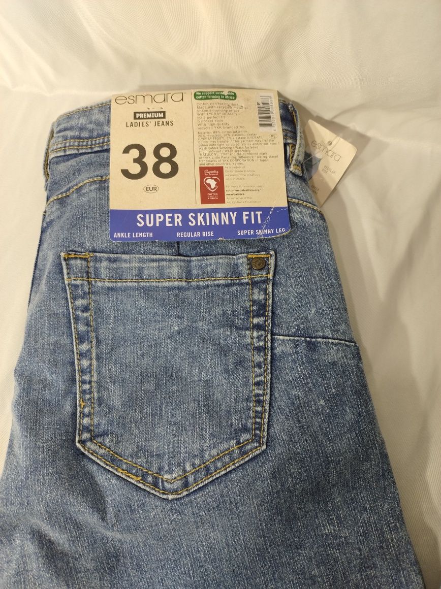 Spodnie damskie r 38 super skinny fit