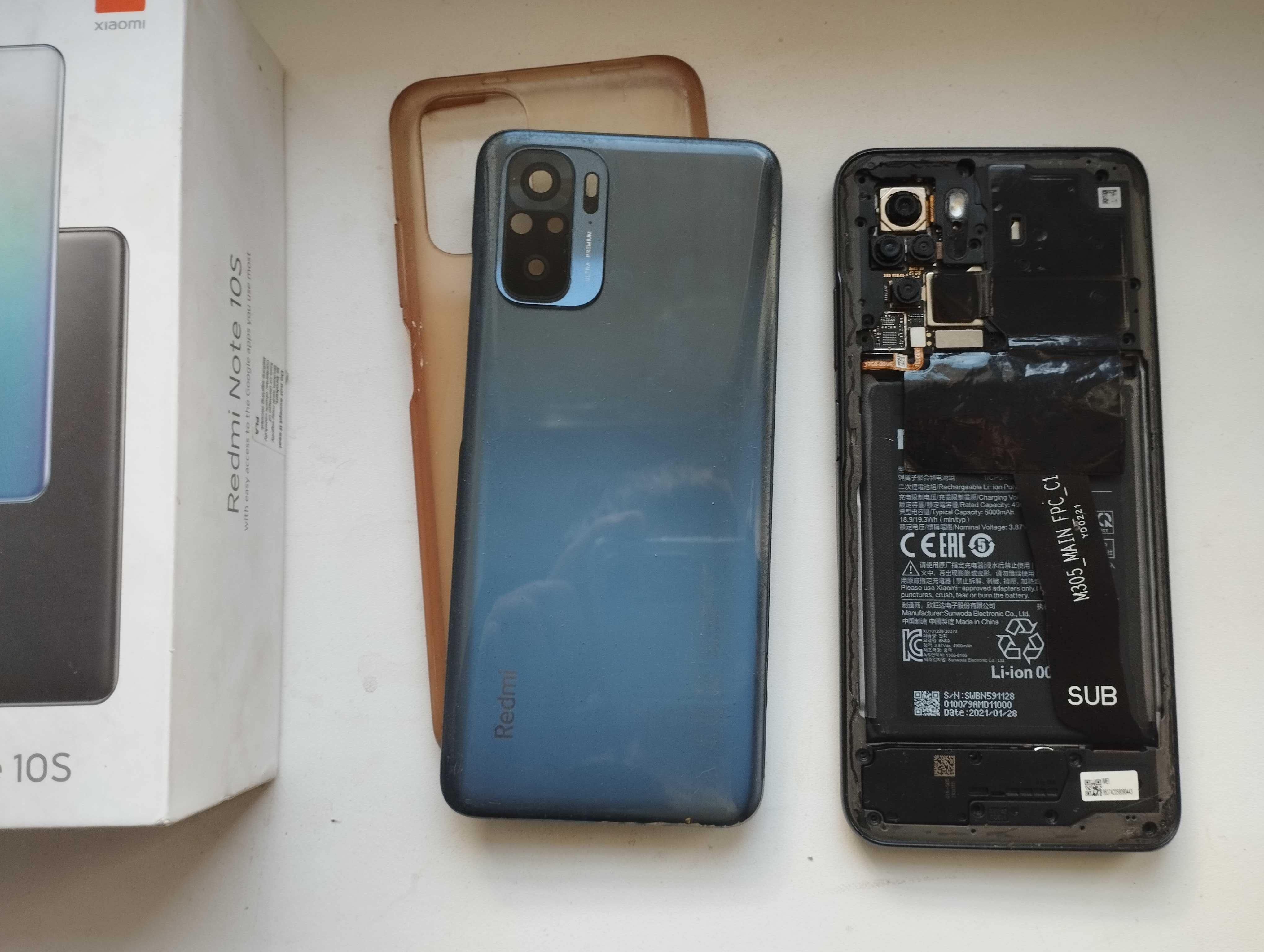 Xiaomi Redmi Note 10 4\128  (сяоми редми ноут 10) под ремонт