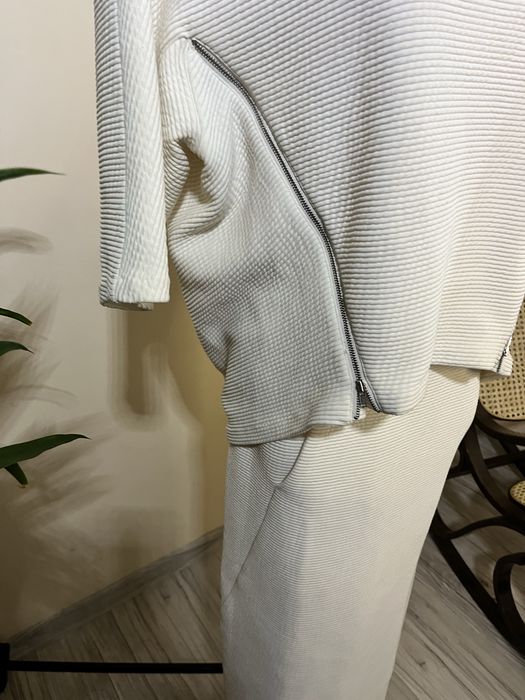 Henrik Vibskov bialy komplet premium sposnica top