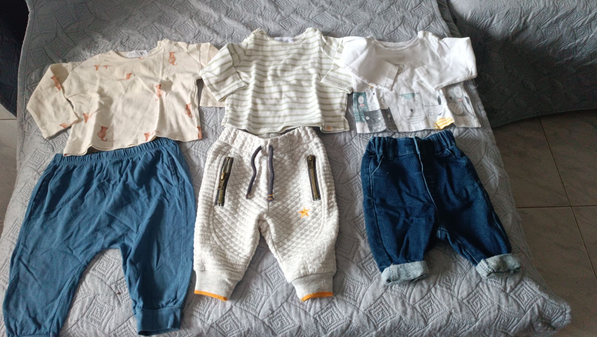 Roupa de menino dos 0 aos 6 meses