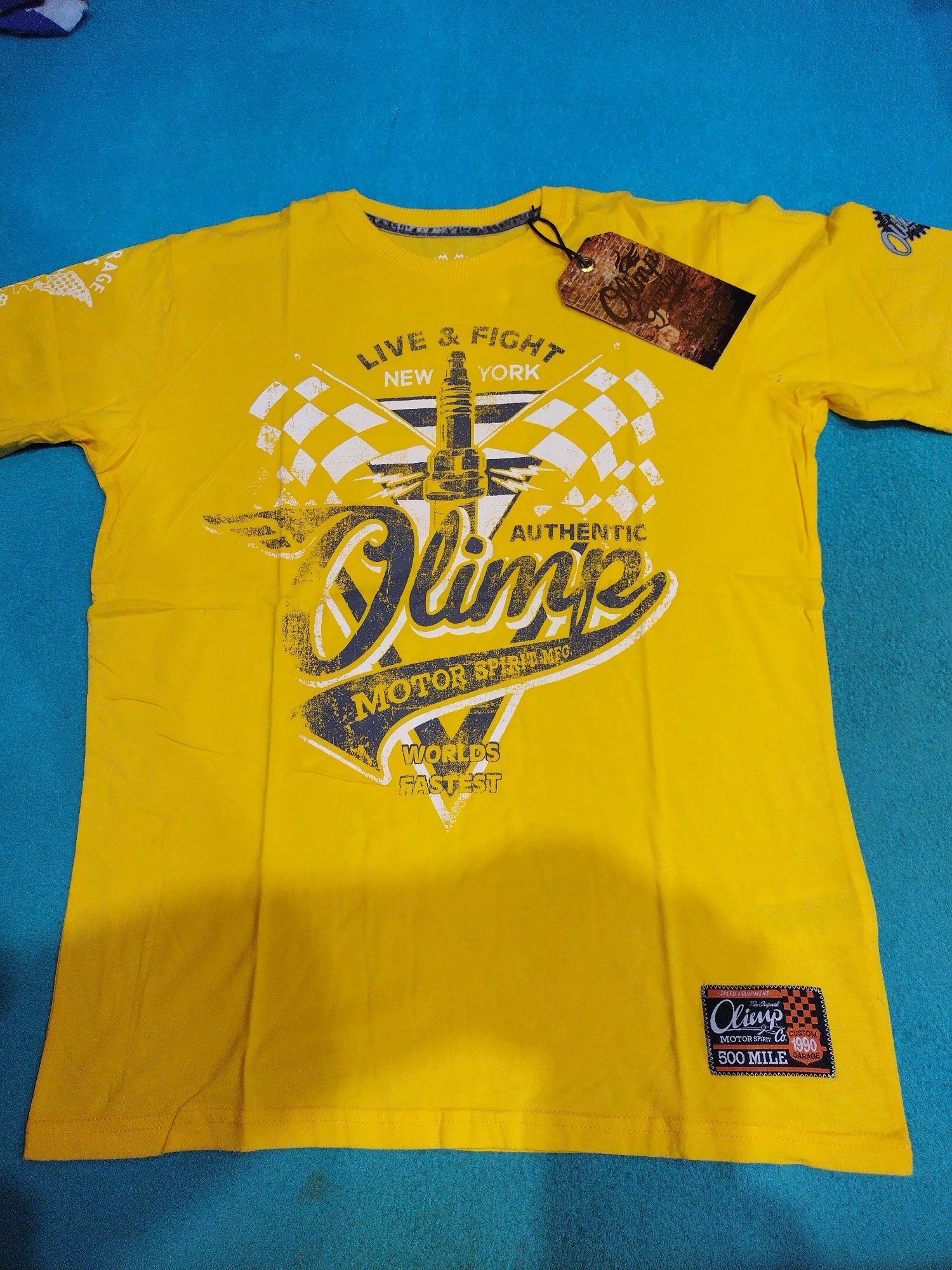 Super Koszulka Olimp MOTOR SPIRIT Yellow Ostatnie SZTUKI!!!