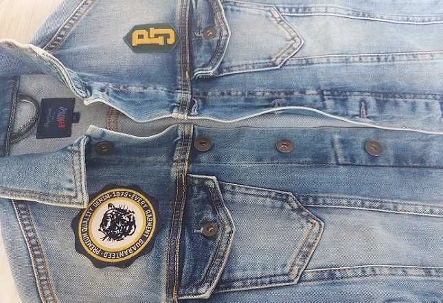 FAJNA kurtka KATANA bluza RIVER ISLAND beżowa M koszula LEVIS diesel