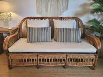 sofa, canape, cadeirao, verga, bambu, vintage, rustico