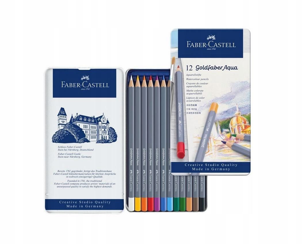 Kredki Akwarelowe Goldfaber 12 Kol. Faber Castell