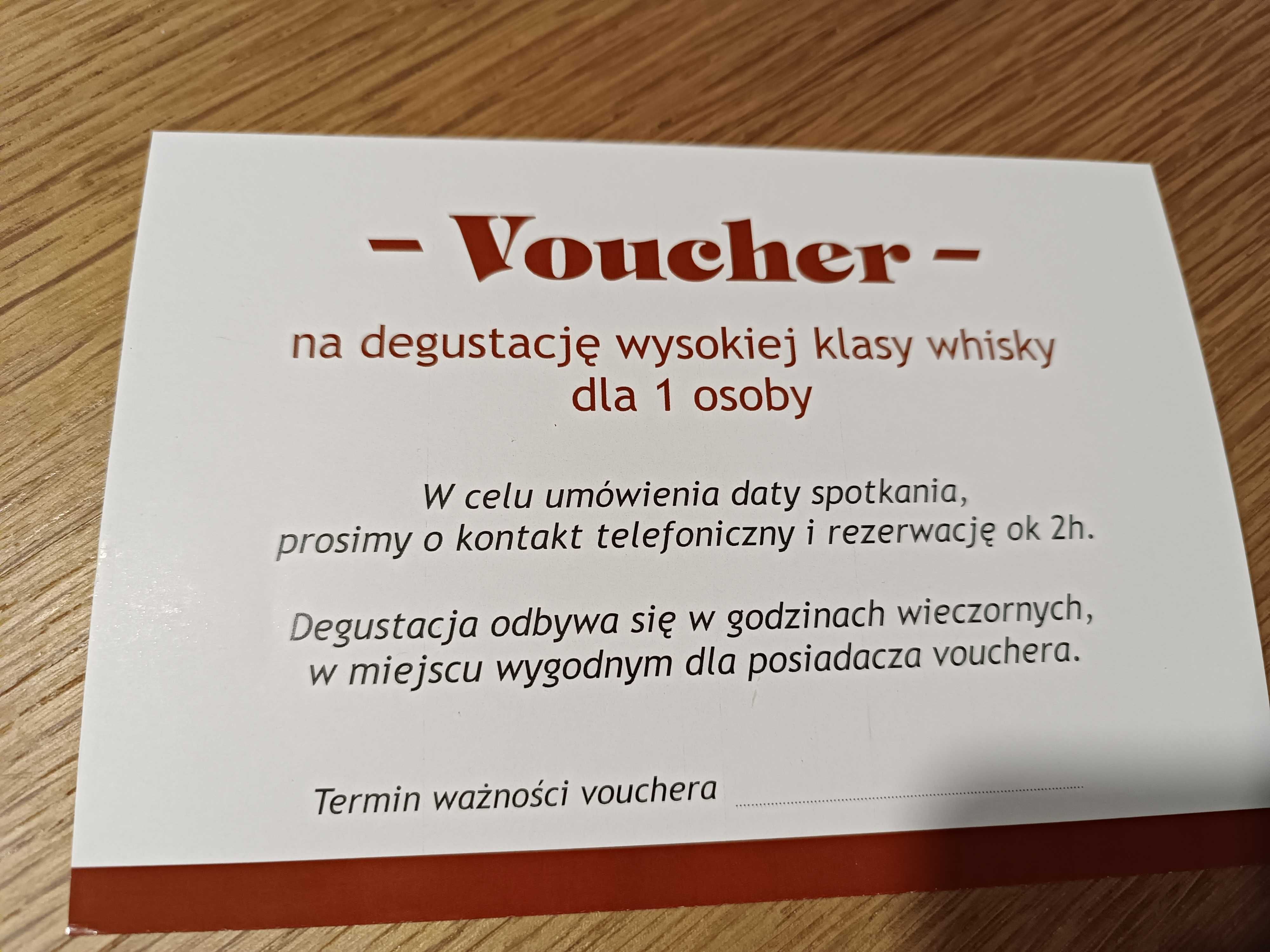 Super prezent-Voucher degustacja whisky z dojazdem na terenie Kaszub