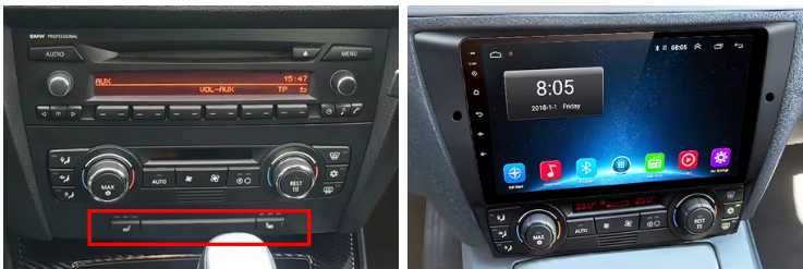 Nowe Radio/Nawigacja ANDROID BMW E90/91/92/93 (2+32/4+64gb)