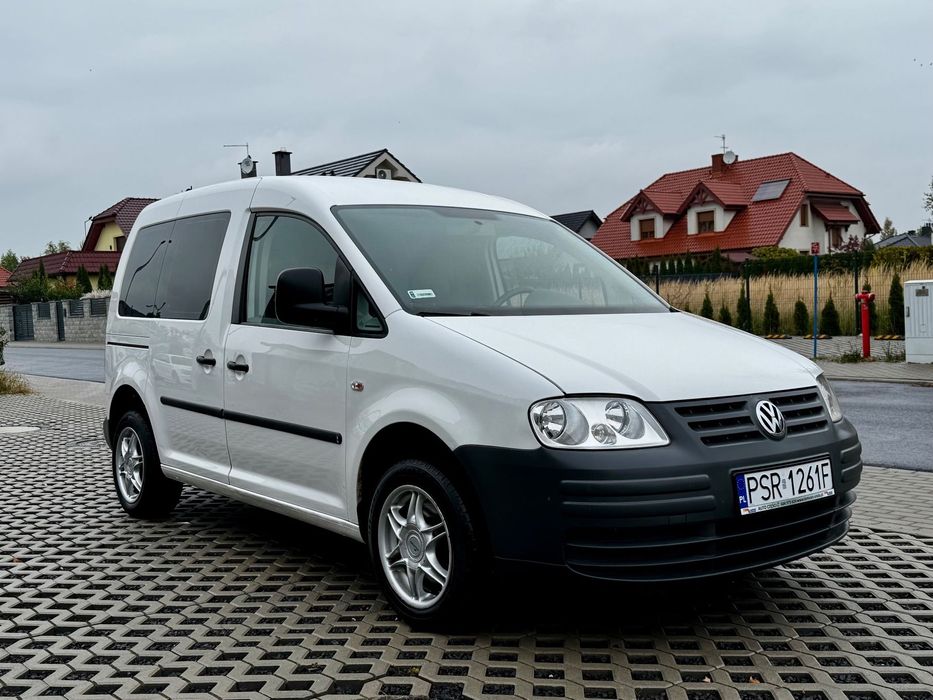 Volkswagen Caddy 1.9 TDI, PL salon, doinwestowany, osobowy ze składanymi fotelami