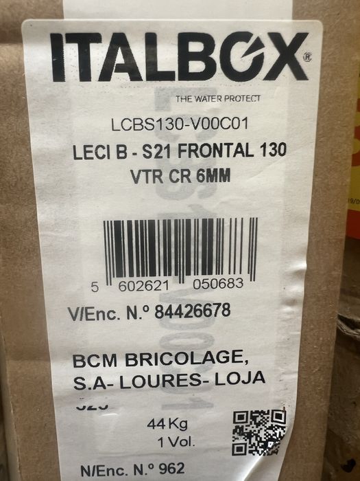 Frontal duche Novo 140x195 Altura e 120x195