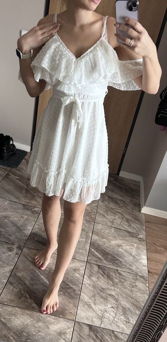 Nowa biala sukienka na lato S