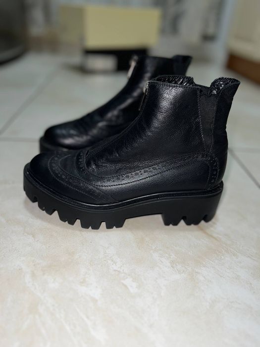 Ботинки полуботинки сапоги туфли кожаные armani