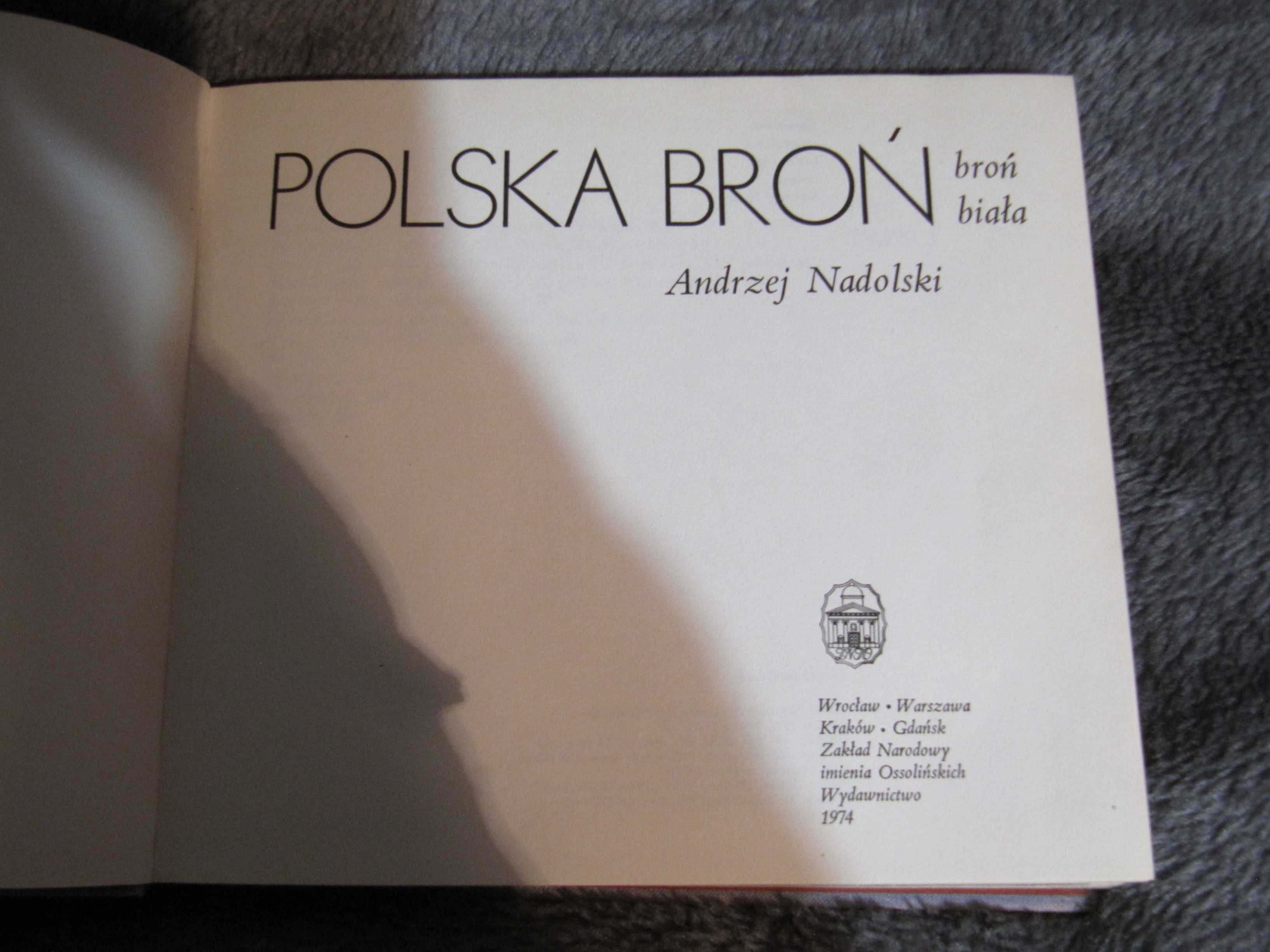 Książka Polska broń , biała broń