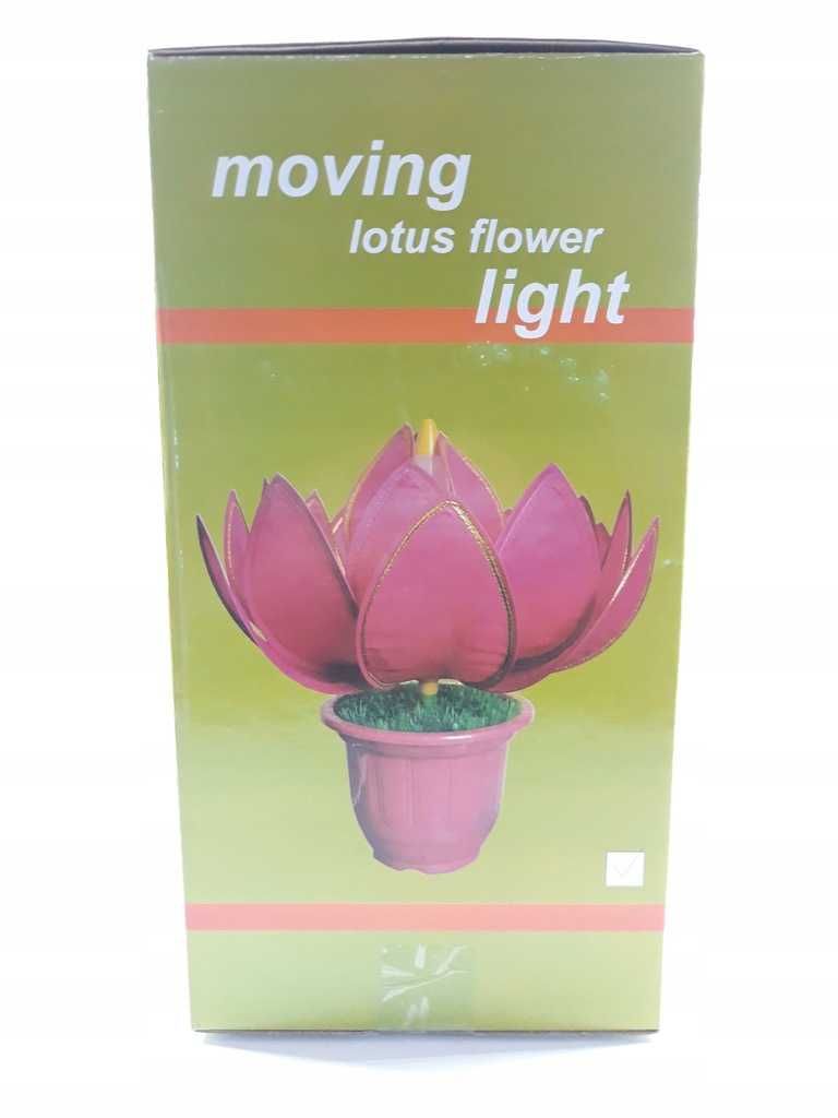 Lampka nocna kwiat lotosu LED ruchoma