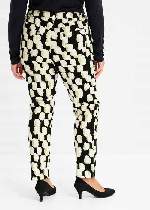 B.P.C spodnie damskie ze stretchem we wzory ^52