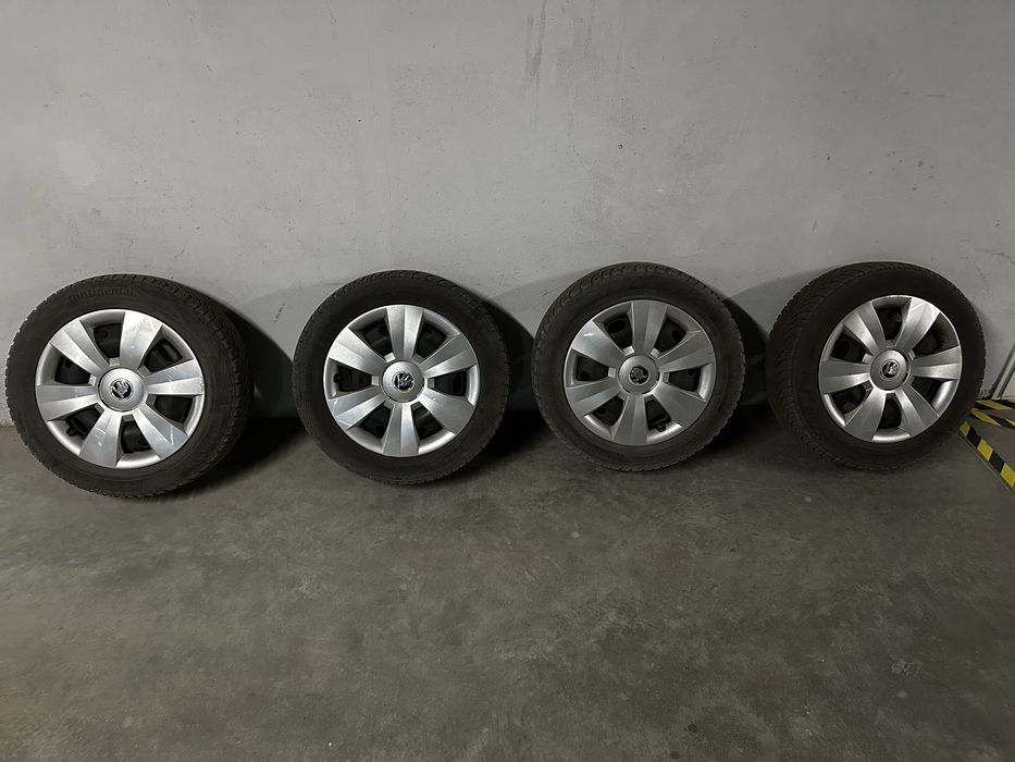 Koła zimowe 185/60 R15 felga stalowa + opona + kołpak