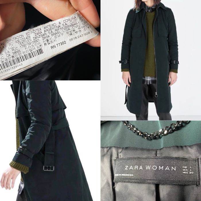 Женский плащ тренч Zara L размер