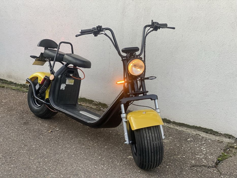 Skuter elektryczny Chopper szerokie kola hulajnoga city coco bili wypr