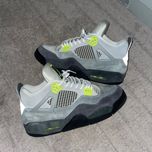 air jordan 4 neon, wet cement