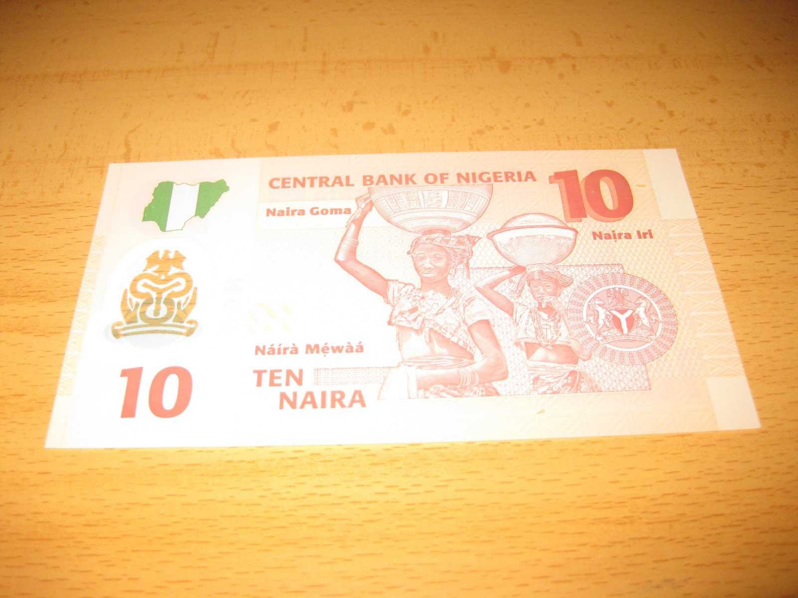 Nota da Nigéria "10 Naira" UNC