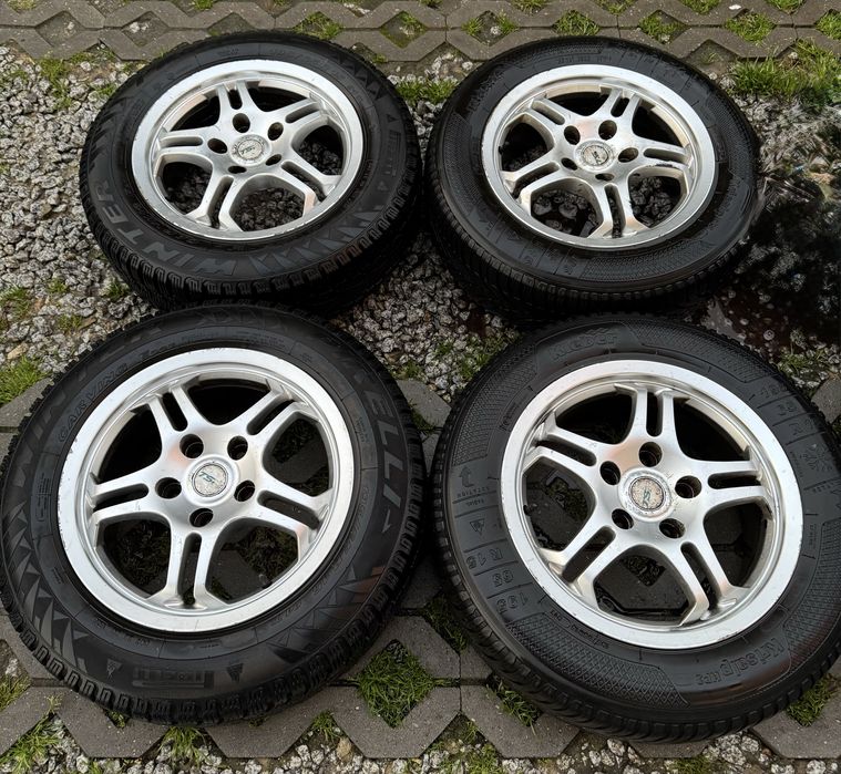 Felgi z rantem 15” 5x114.3 opony zima Hyundai Toyota Kia Renault Honda