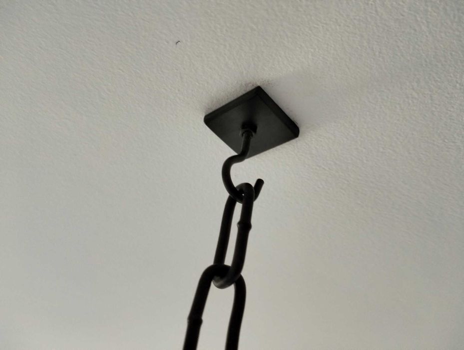 Drewniana wisząca lampa Led, dębowa stara,belka w stylu retro, loft
