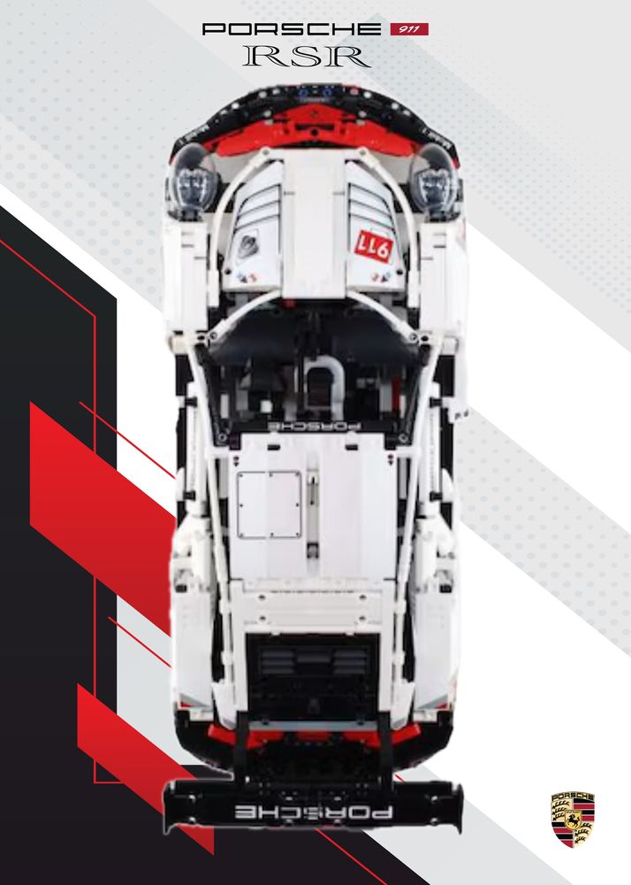 Quadro para lego porsche 911 rsr