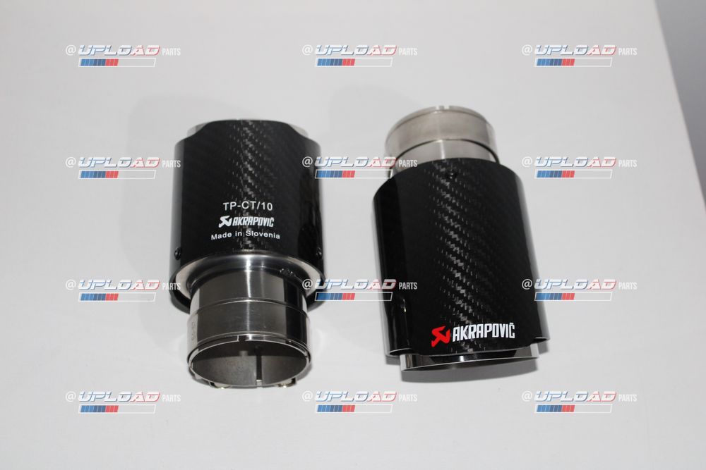 Ponteiras Akrapovic Individuais 63mm-90mm Inox e Carbono