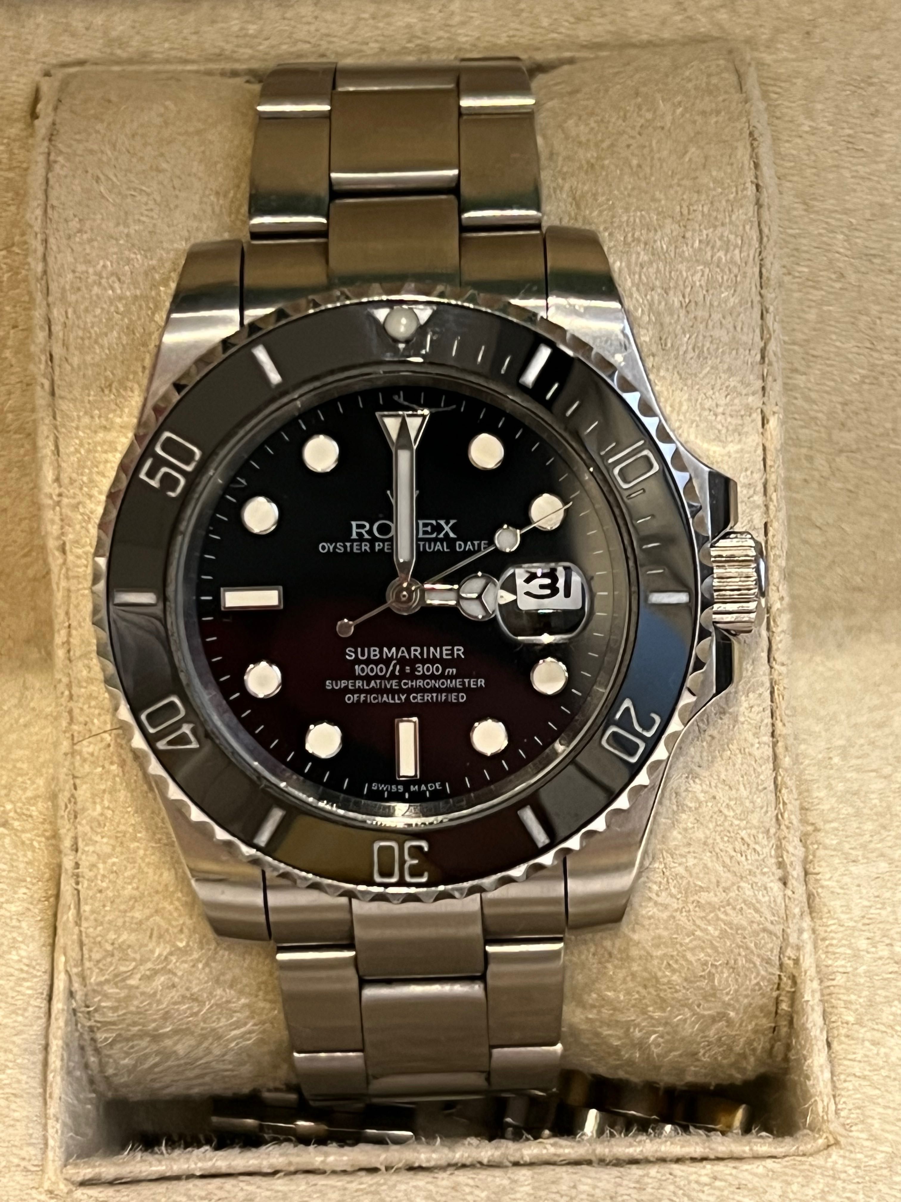 Rolex submariner preto