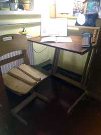 Растущая стол-парта трансформер и стул "Универсал"