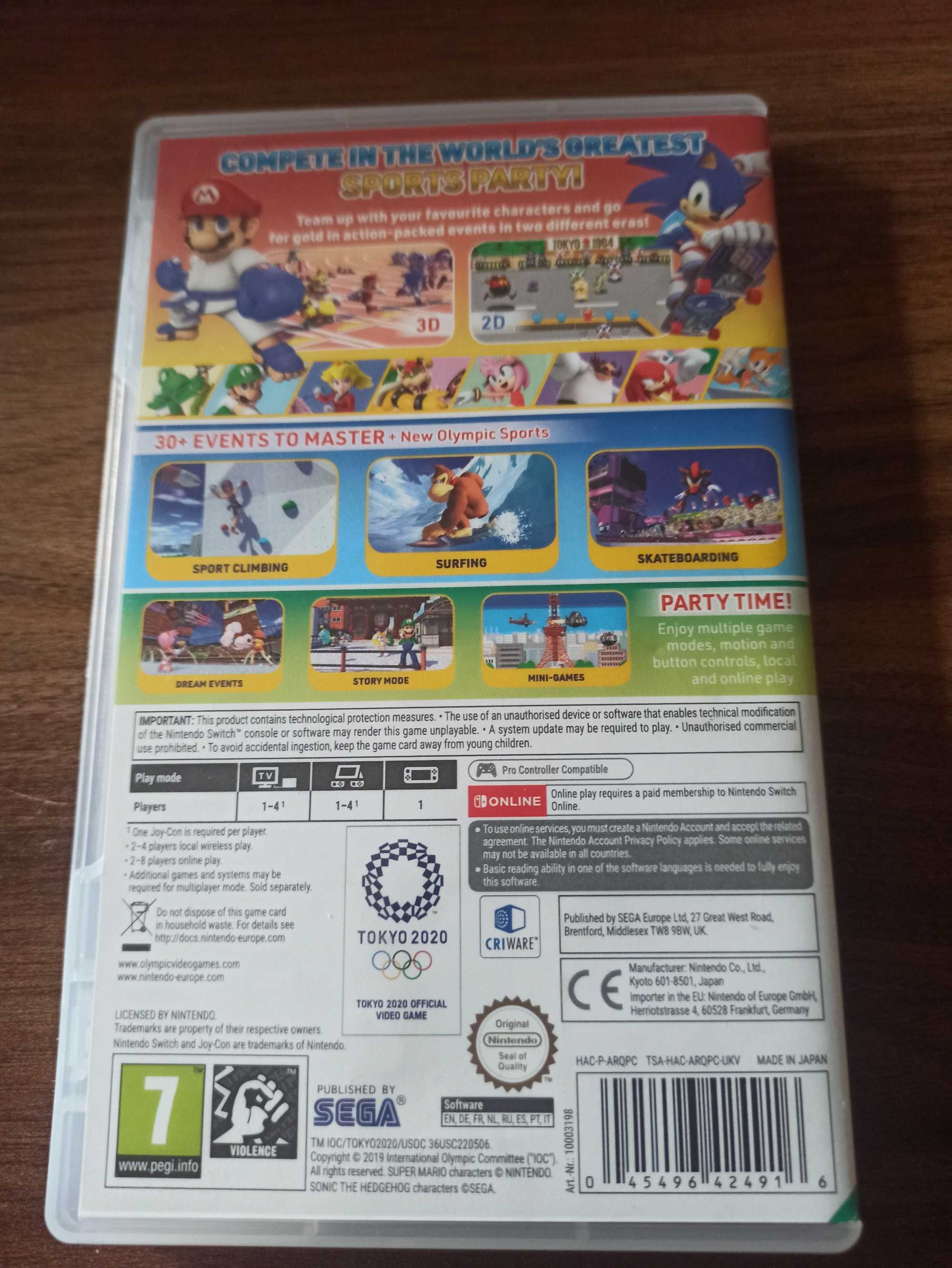 Mario & Sonic Olympic Games - Gra nintendo switch