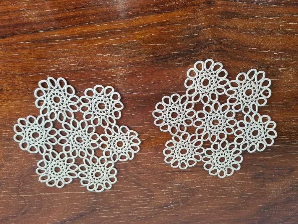 3 naperons vintage renda croché