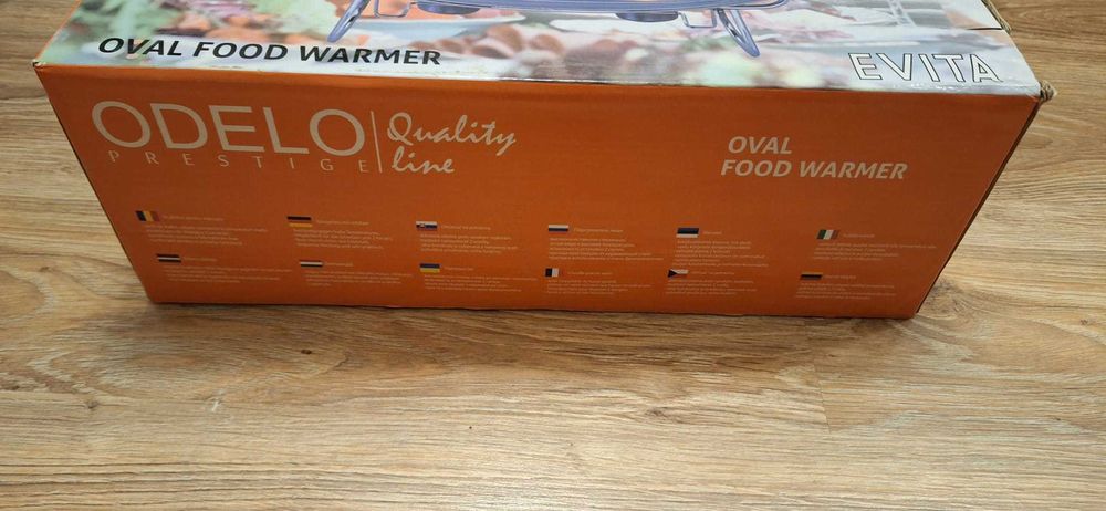 Owalne naczynie szklane z podgrzewaczem 3L EVITA ODELO