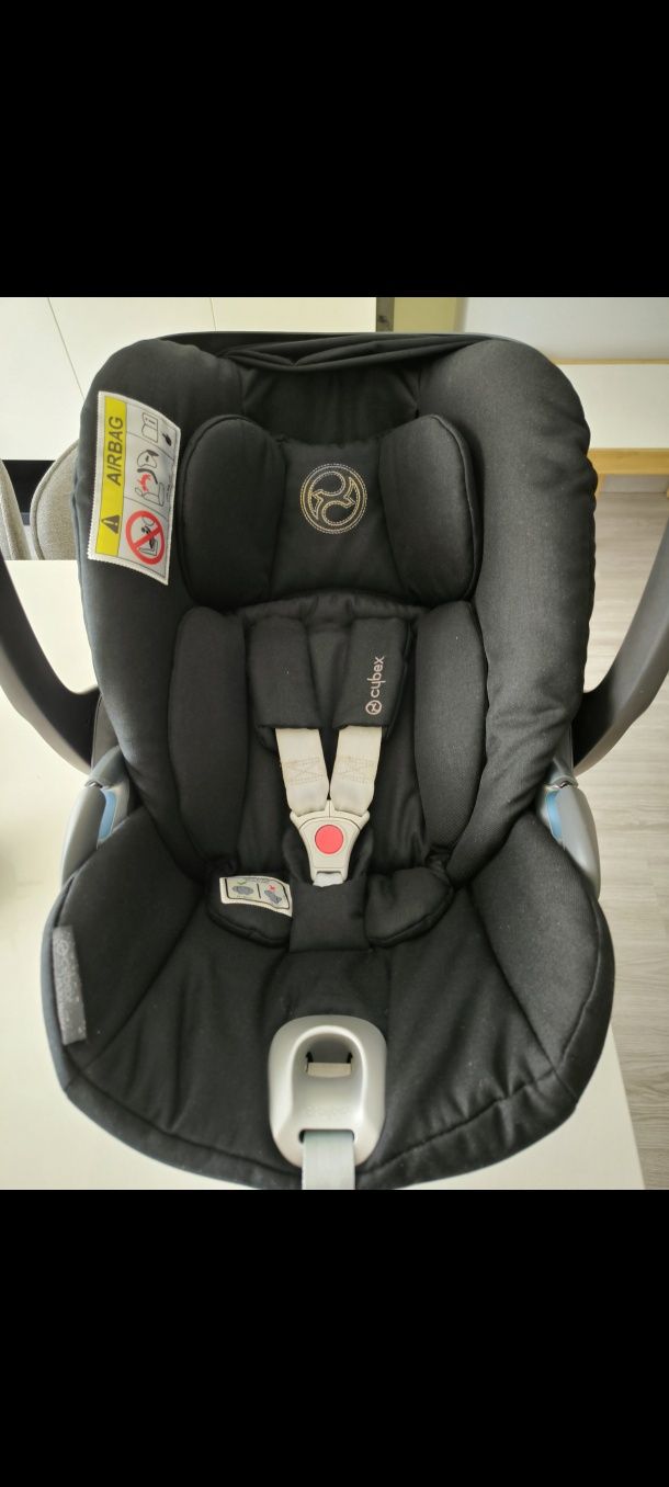 Babycoque Ovo Cybex+Base Z One+Capa de chuva