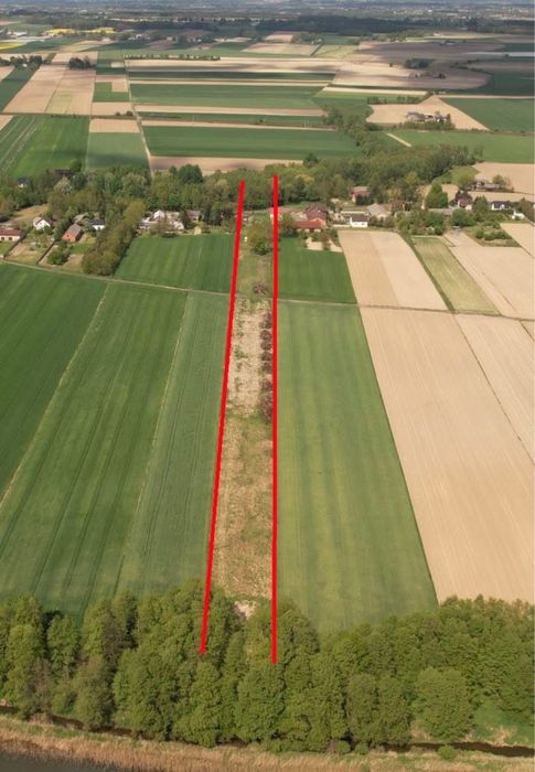 Zagroda siedliskowa 13900 m2 możliwość budowy domu  z płaskim dachem