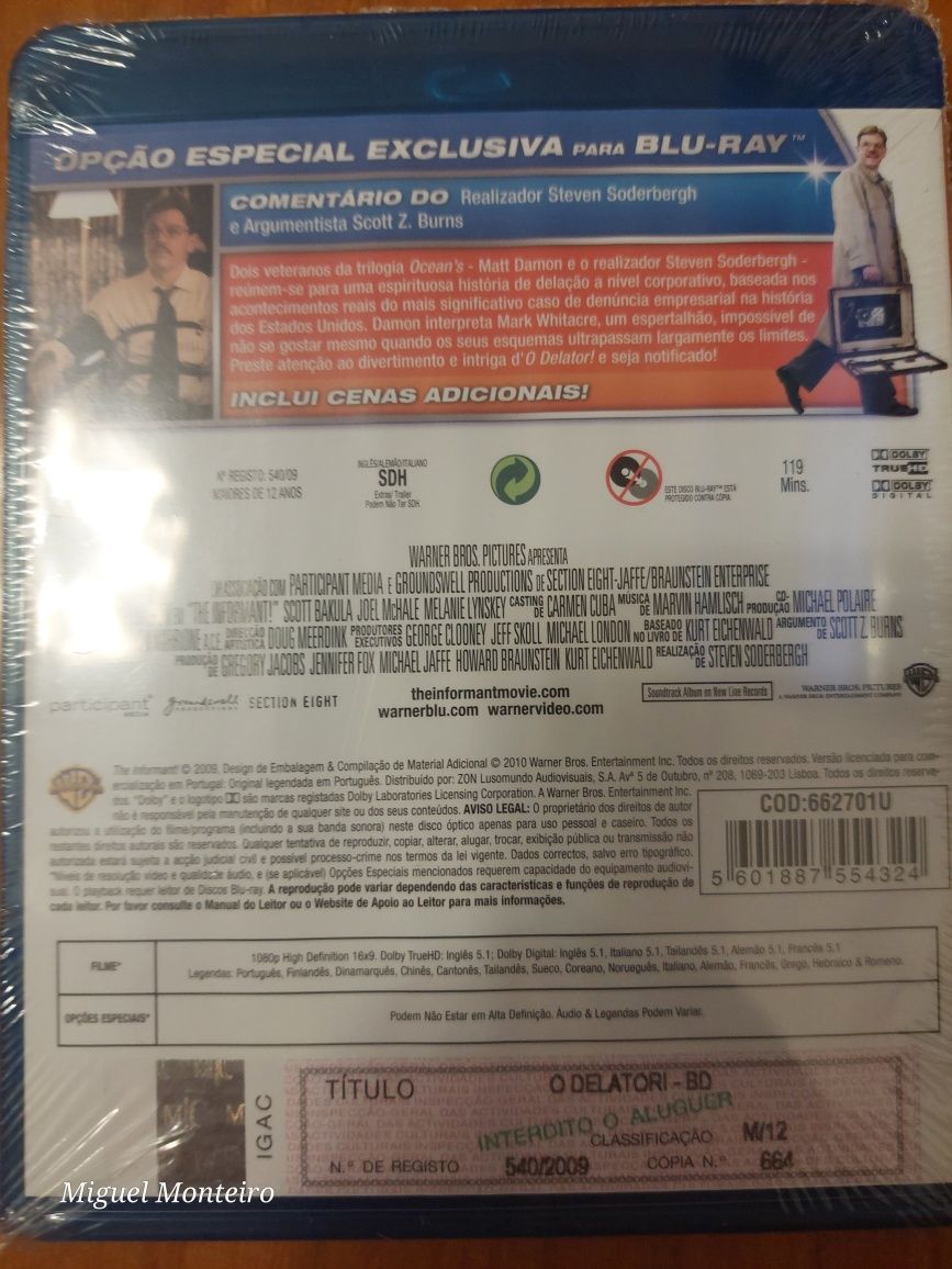 Filme Blu Ray O Delator NOVO SELADO