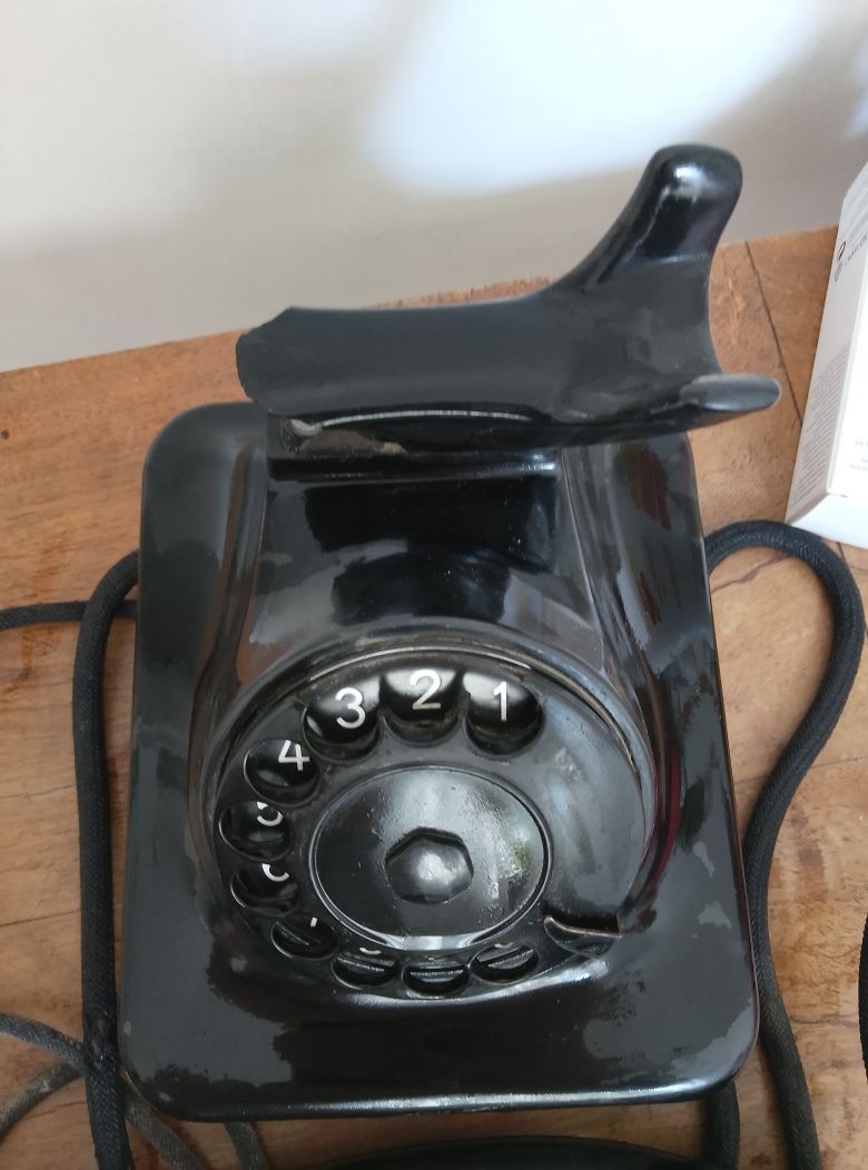 Telefon antyk zabytkowy bakielitowy Lorenzo
