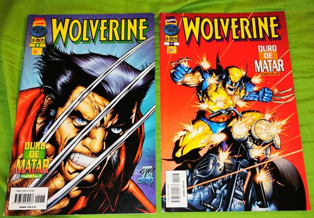 Comics Wolverine "Duro de Matar" parte 1 e 2, 2001, excelente