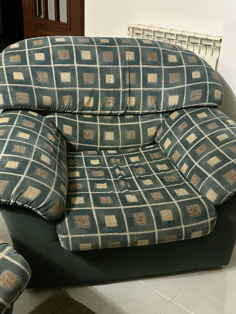 Sofá cama com 2 poltronas