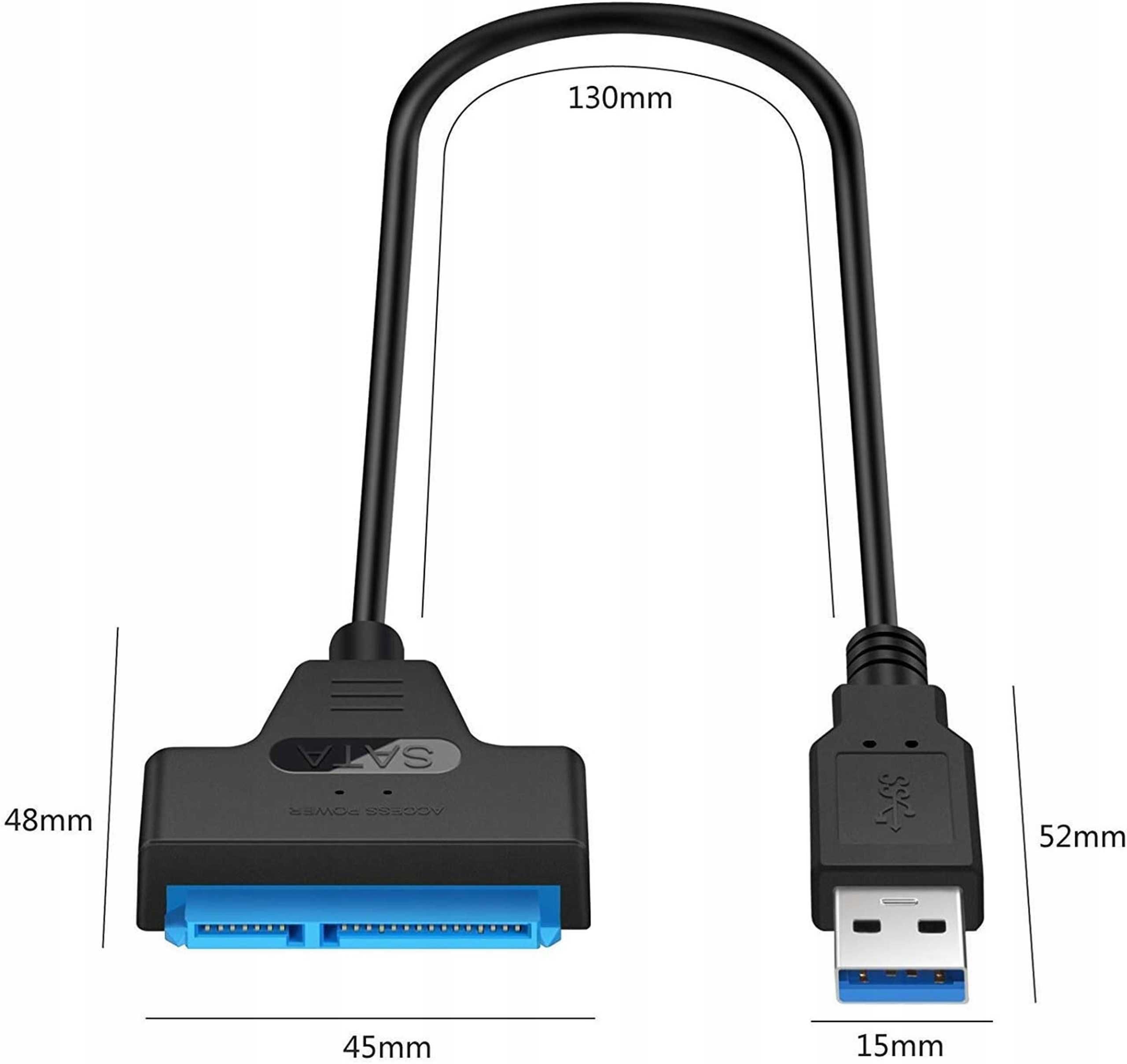 Adapter USB 3.0 Sata przejściówka do dysku HDD SSD
