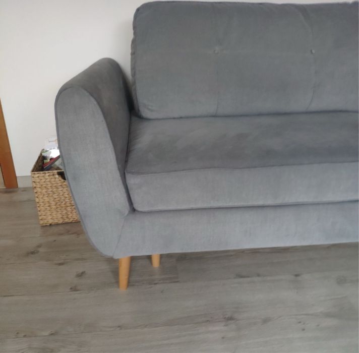 Szara rozkladana sofa oland