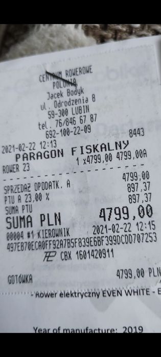 Rower elektryczny stan idealny