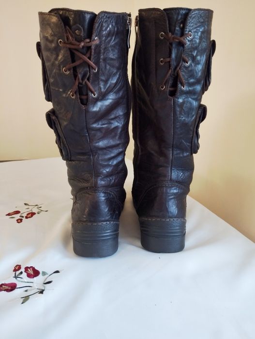 Жіночі чоботи з натуральної шкіри (зима).