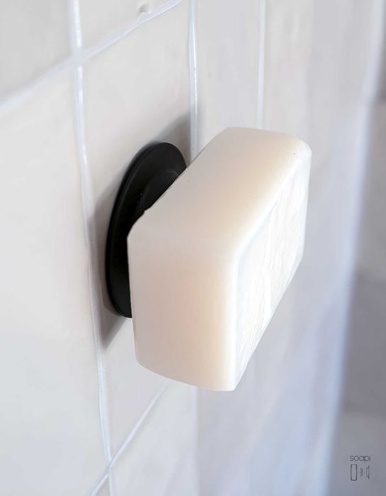Soapi Black - Magnetyczny Uchwyt do Mydła i Szamponu