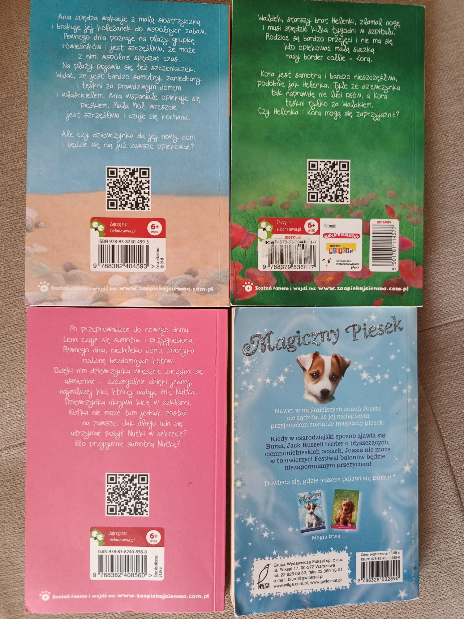 Książki z serii zaopiekuj się mną Holly Webb
