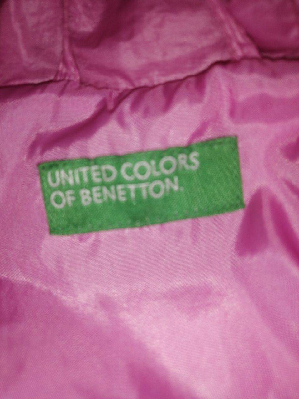 Пуховик Benetton для девочки р. 150