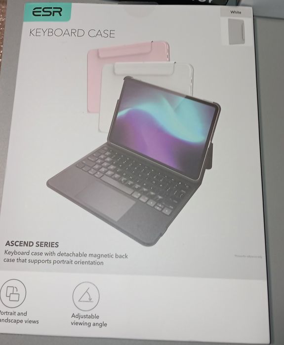 Etui z klawiaturą ESR do iPad Air 13 (M2) białe