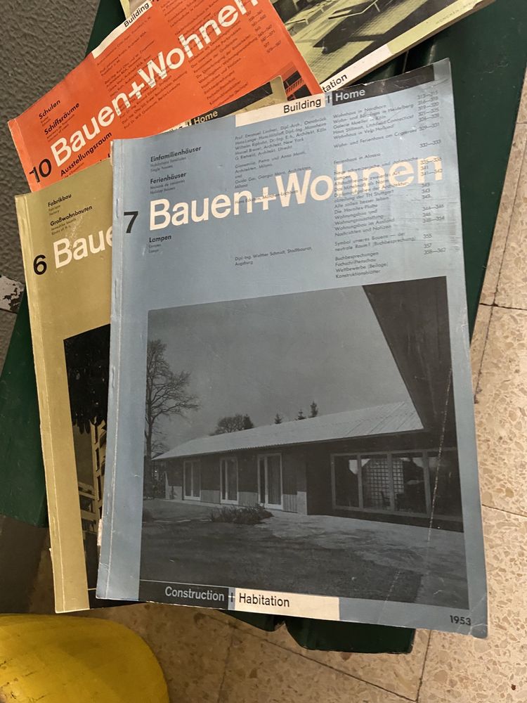 Revistas Arquitetura anos 60  BAUEN+WOHNEN