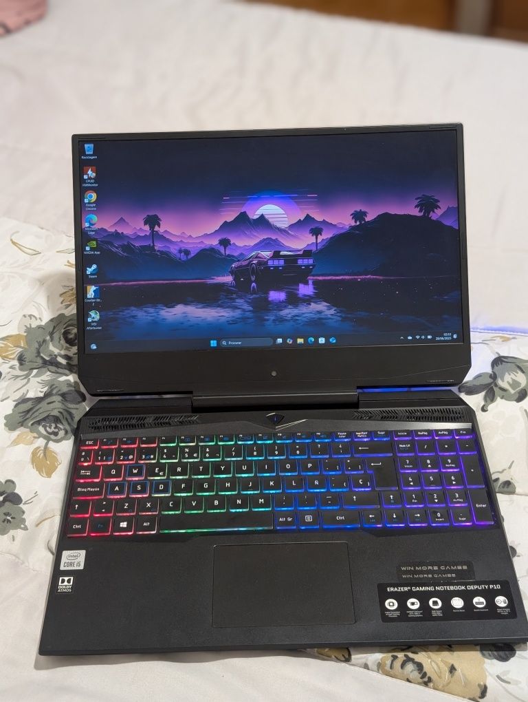 Portátil Gaming i5 10 Geração GTX 1660 TI 6GB