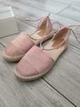 Buty espadryle wiązane damskie różowe Deeze 37