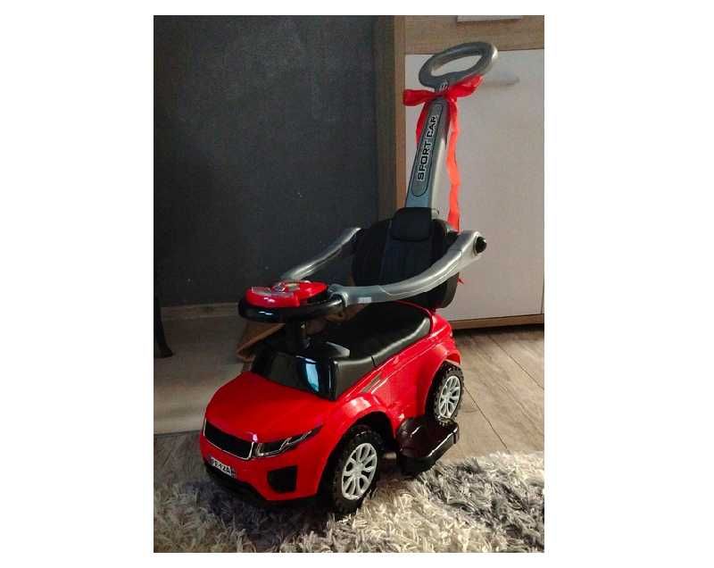 Duży Jeździk Chodzik Pchacz Zabawka Interaktywna dla Dzieci Oparcie