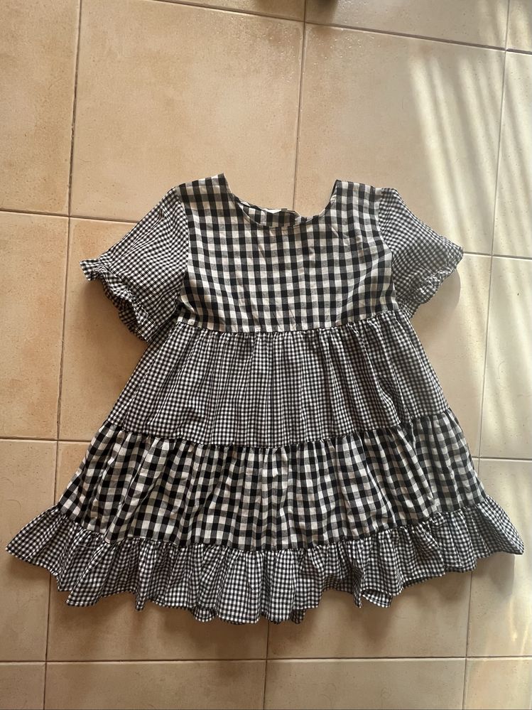 Vestido Xadrez B&W